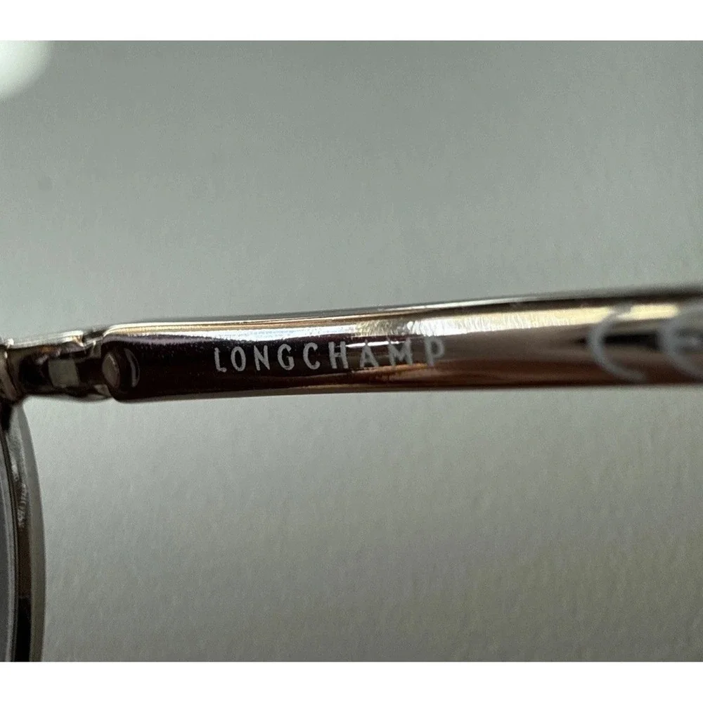 Longchamp Paris LO104S 033 Women Aviator Sunglasses Silver Gradient w/ Hard Case